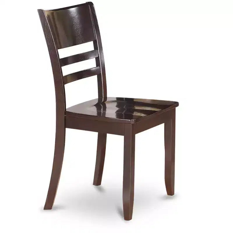 Mediterranean-Style Dining Chair with Wood Seat, Set of 2
