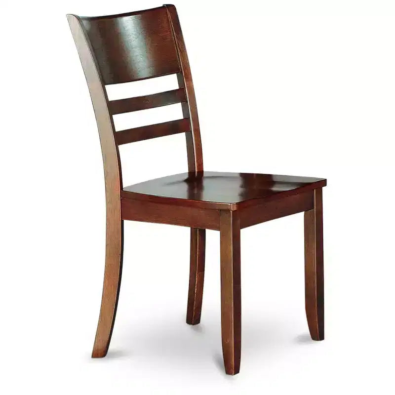Mediterranean-Style Dining Chair with Wood Seat, Set of 2