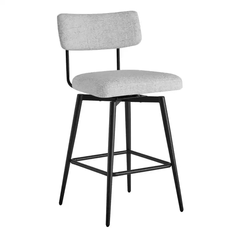 Swivel Counter Height Bar Stool Chairs with Metal Frame, Set of 2