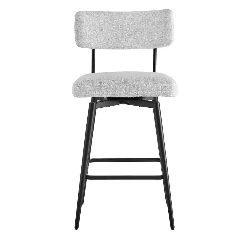 Swivel Counter Height Bar Stool Chairs with Metal Frame, Set of 2