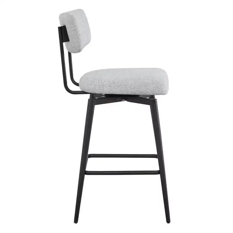 Swivel Counter Height Bar Stool Chairs with Metal Frame, Set of 2
