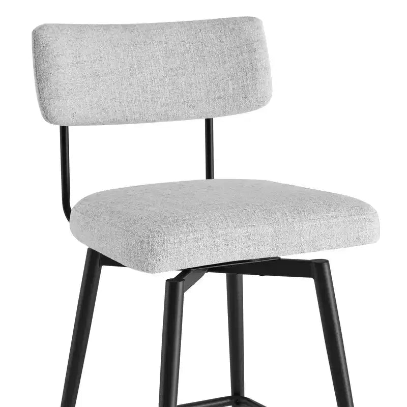Swivel Counter Height Bar Stool Chairs with Metal Frame, Set of 2