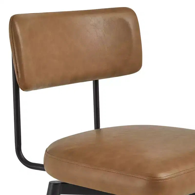 Swivel Counter Height Bar Stool Chairs with Metal Frame, Set of 2
