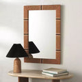Rectangle Wall Mirror, 23.82 x 35.8 in., Natural Rope Frame