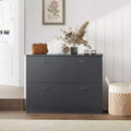 Narrow Shoe Cabinet with 4 Drawers and Metal Handle, Shoe Storage for Entryway, Foyer, Hallway, Bedroom