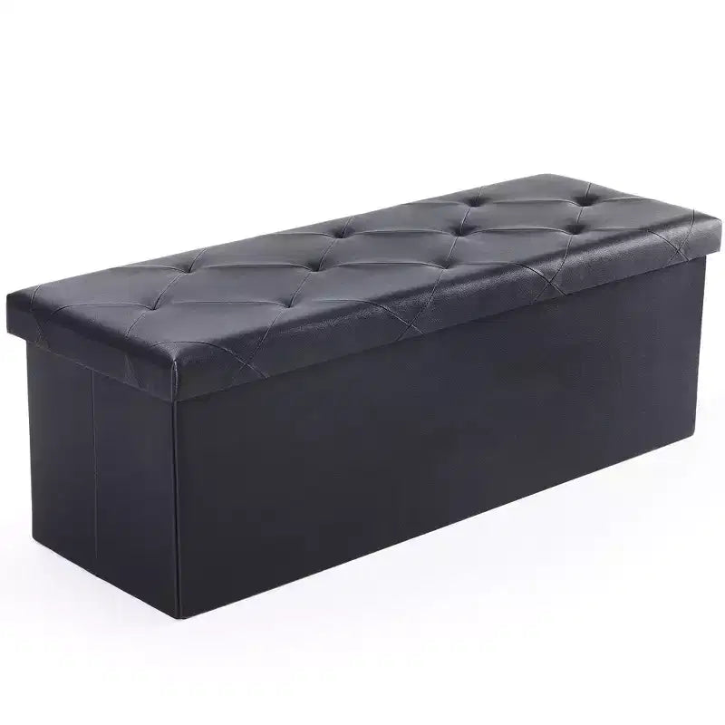 Wide Rectangle Storage Ottoman Bench