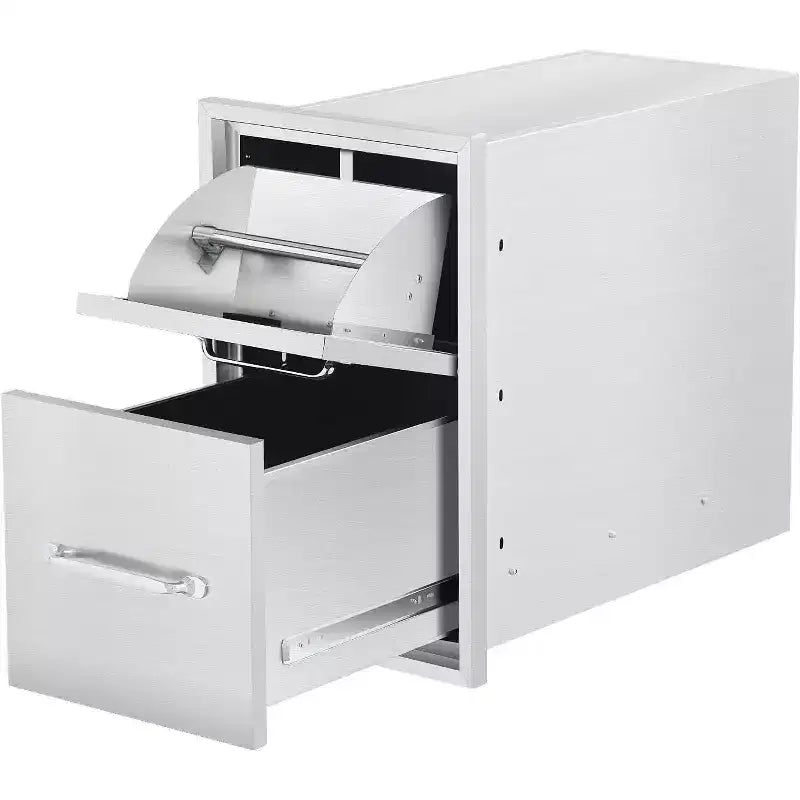 Triple Kitchen Drawers with Paper Towel Holder