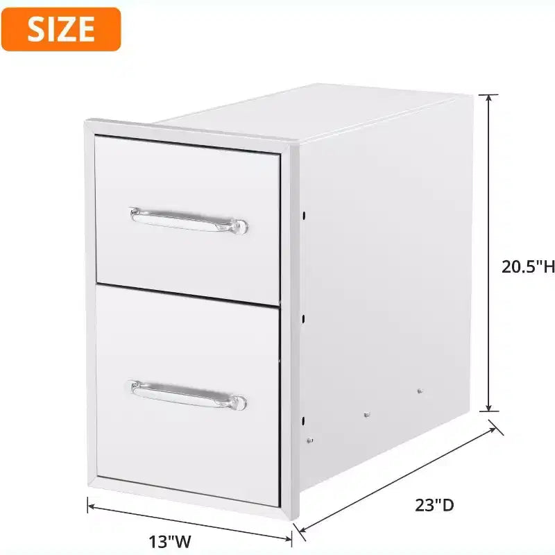 Triple Kitchen Drawers with Paper Towel Holder