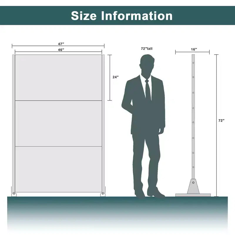 Outdoor Metal Privacy Screen 6ft x 4ft, Black 6-Panel Wide-Narrow Louvered Galvanized Iron for Garden
