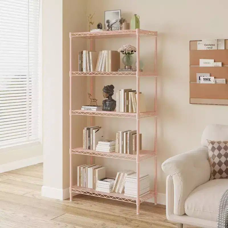5-Tier Wire Shelving Unit Storage Rack, Black