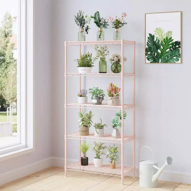 5-Tier Wire Shelving Unit Storage Rack, Black