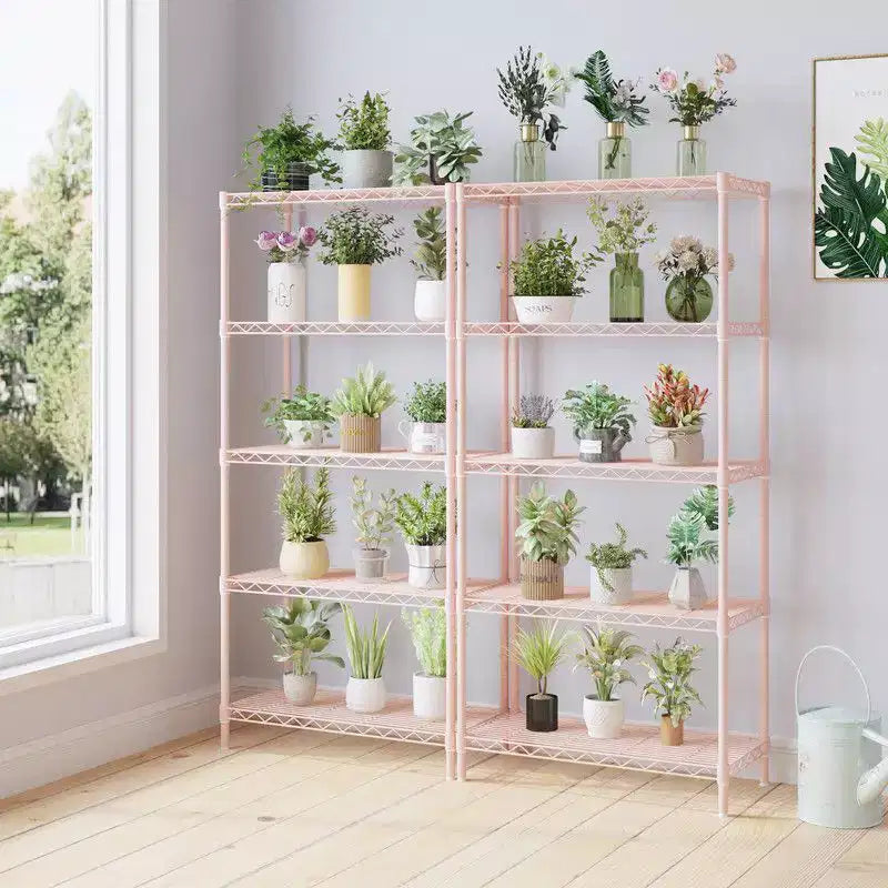 5-Tier Wire Shelving Unit Storage Rack, Black