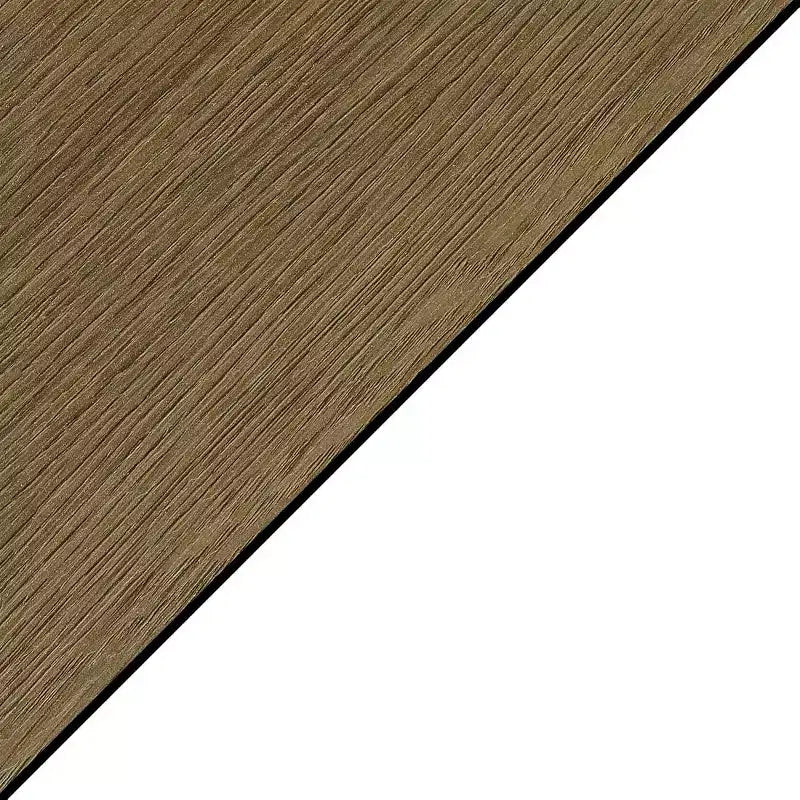 End Table with Shelves, X-Side Design, Two-Tier Storage, Solid Rubberwood with Oak Veneer
